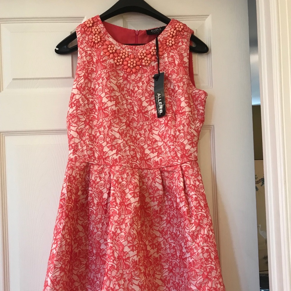 Allen B new with tags dress salmon color